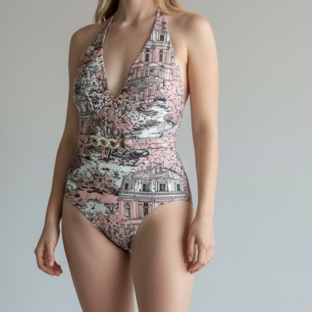 Muze New York belted one piece swimsuit